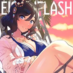 This is a pixiv picture whose title is 水着フラッシュさん（ウマ娘）.