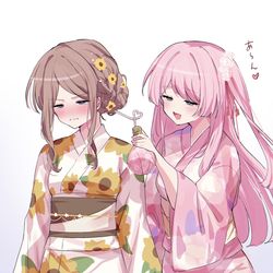 This is a pixiv picture whose title is 浴衣あのそよ.