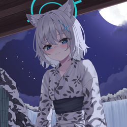 This is a pixiv picture whose title is チビシロコ.