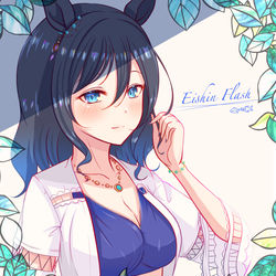 This is a pixiv picture whose title is 水着エイシンフラッシュ.