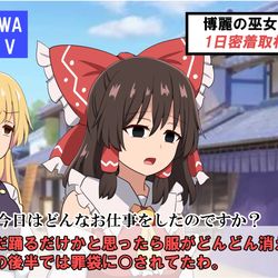 This is a pixiv picture whose title is よくある××動画の撮影をした霊夢さん.