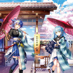 This is a pixiv picture whose title is HIGHSPEED Étoile カナタ&永遠 和装ver.
