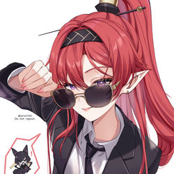 This is a pixiv picture whose title is スーツ+インリンさん.