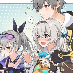 This is a pixiv picture whose title is 银狼：流萤你又开挂哦.