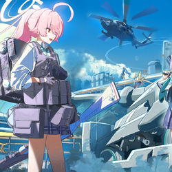 This is a pixiv picture whose title is アビドスアサルト.