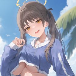 This is a pixiv picture whose title is 水着モエ.