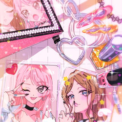 This is a pixiv picture whose title is 💗💛💗💛.