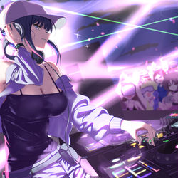 This is a pixiv picture whose title is DJサオリ.
