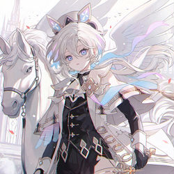 This is a pixiv picture whose title is 夢幻の白虹.
