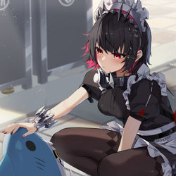 This is a pixiv picture whose title is 【ZZZ】サメ仲間.