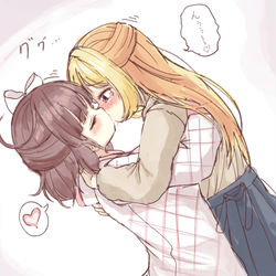 This is a pixiv picture whose title is 百合絵いろいろ　愉月と可愛.