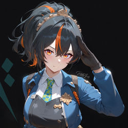 This is a pixiv picture whose title is Zhu Yuan・朱鳶 『Zenless Zone Zero』.