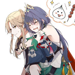 This is a pixiv picture whose title is 彦雲おんぶ.