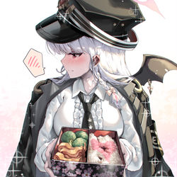 This is a pixiv picture whose title is 先生のために初めてお弁当を作ってみたハルナちゃん.
