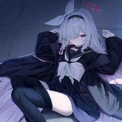 This is a pixiv picture whose title is 夜.