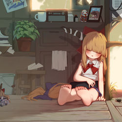 This is a pixiv picture whose title is 伊吹萃香.