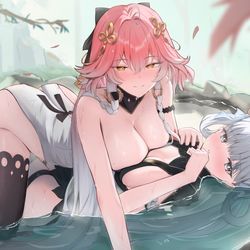 This is a pixiv picture whose title is 「修行」長離 x 今汐 ♥️.