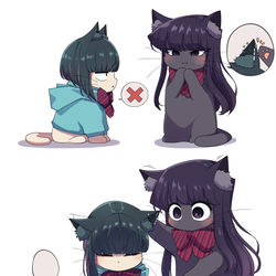 This is a pixiv picture whose title is 🐱🚫🐱💭.