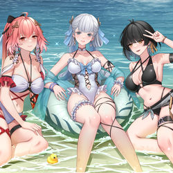 This is a pixiv picture whose title is 夏.
