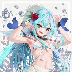 This is a pixiv picture whose title is うちのこのみずぎ.