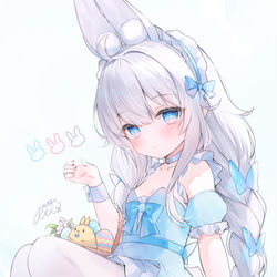 This is a pixiv picture whose title is 🐰.
