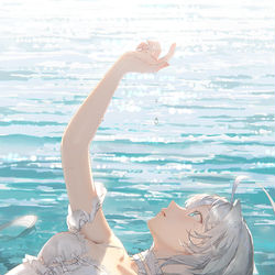 This is a pixiv picture whose title is 🌊.