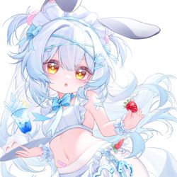 This is a pixiv picture whose title is 女仆兔糖糖.