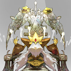 This is a pixiv picture whose title is メガフーディン.