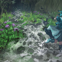 This is a pixiv picture whose title is にとり.