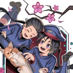 This is a pixiv picture whose title is 逃げ上手の若君.