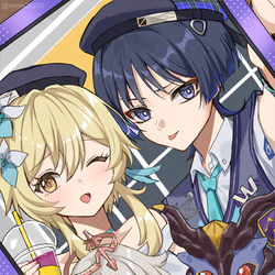 This is a pixiv picture whose title is カフェコラボの衣装かわいすぎる….