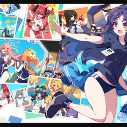 This is a pixiv picture whose title is GO GO ！！キヴォトス！！.