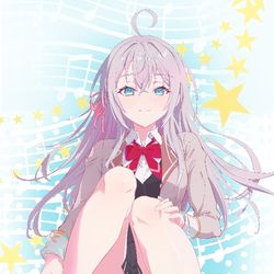 This is a pixiv picture whose title is 摸了白毛.