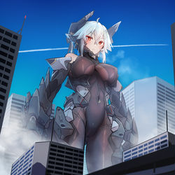 This is a pixiv picture whose title is M004の出撃.
