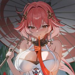 This is a pixiv picture whose title is 雨を避けていますか？.