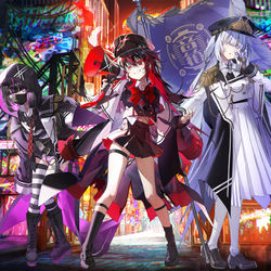 This is a pixiv picture whose title is 電音部「シモキタザワエリア」.