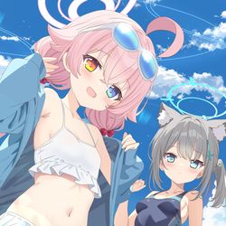 This is a pixiv picture whose title is 水着ホシノシロコ.