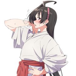 This is a pixiv picture whose title is 逃げ若.