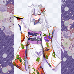 This is a pixiv picture whose title is 🍺酒呑バニバニ🐰ちゃん.