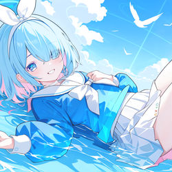 This is a pixiv picture whose title is BlueArchive Summer set 2.