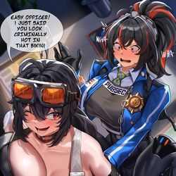 This is a pixiv picture whose title is Zhu Yuan VS Grace Howard.