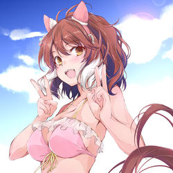 This is a pixiv picture whose title is ぴすぴす.