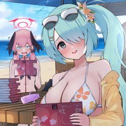 This is a pixiv picture whose title is 雑誌いっぱい貰いました♡.