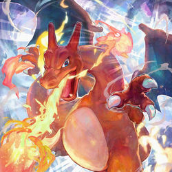 This is a pixiv picture whose title is かえんポケモン.
