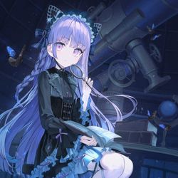 This is a pixiv picture whose title is 紫が淡く輝く.