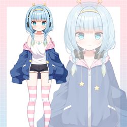 This is a pixiv picture whose title is Jelly Hoshiumi 新衣装.