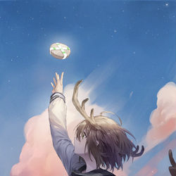 This is a pixiv picture whose title is 貴方のシカせんべいになりたい.