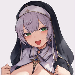 This is a pixiv picture whose title is どうしたの？大丈夫？懺悔室来る？.