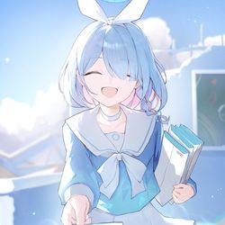 This is a pixiv picture whose title is 💙💙💙💙💙💙💙💙💙💛.