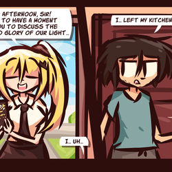 This is a pixiv picture whose title is Into the Light! (Angel TG).